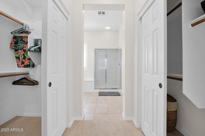 Primary Double CLosets