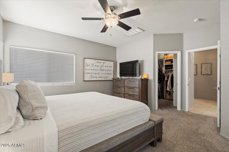 Primary Bedroom with walk in closet