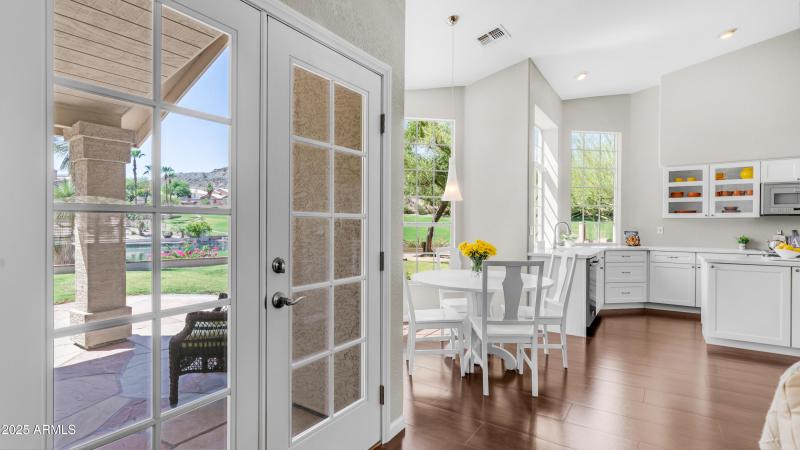 French Doors to the Large Backyard