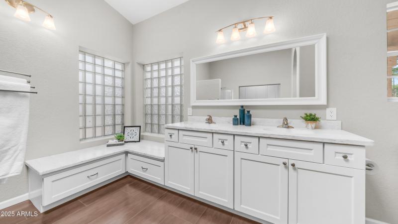 Primary Bathroom w/Corian Countertop's
