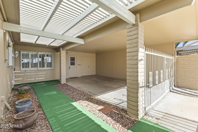 GATED 1.5 CAR CARPORT