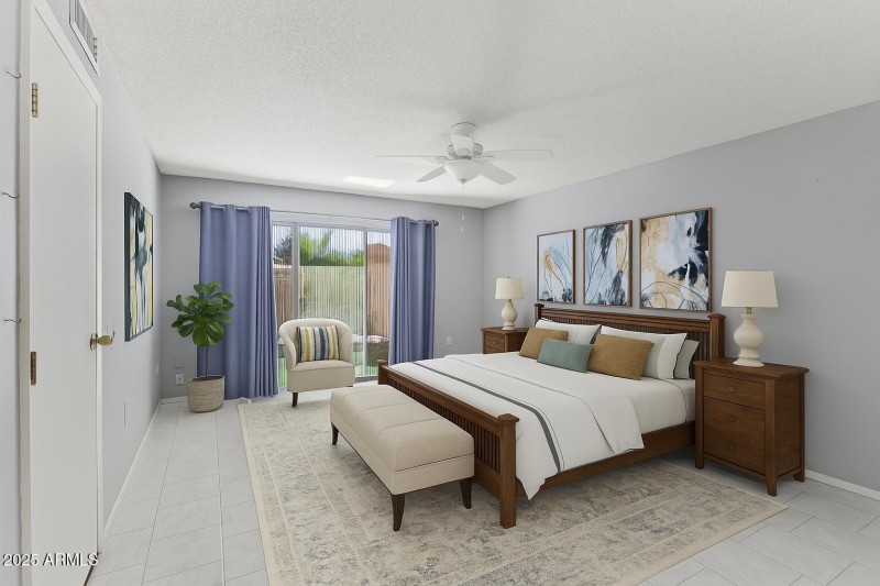 VIRTUALLY STAGED PRIMARY BEDROOM