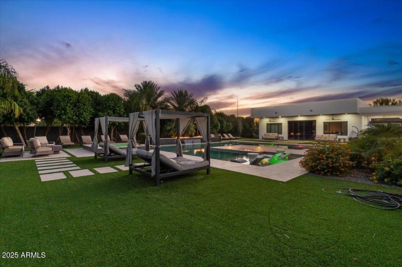 107-Back of home twilight