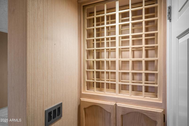 Built in Wine bottle storage