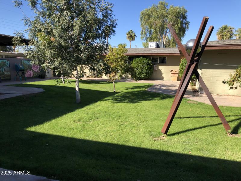 Courtyard in front of unit