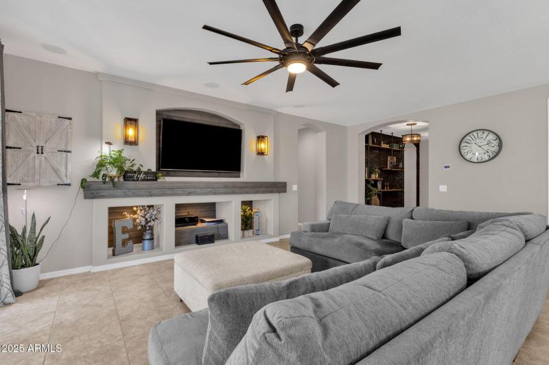 Living Room w/ Built-ins