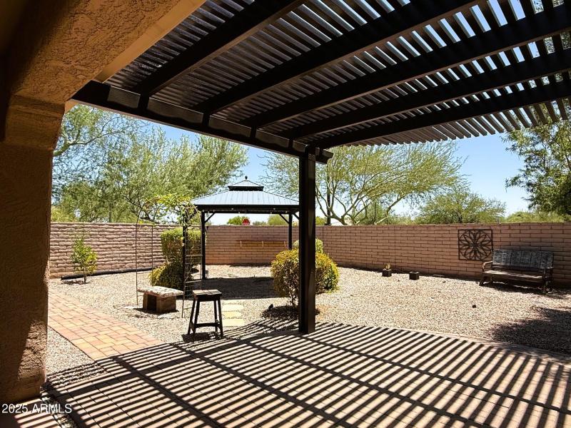 ENJOY THE RAMADA AREA OR EXTENDED PATIO