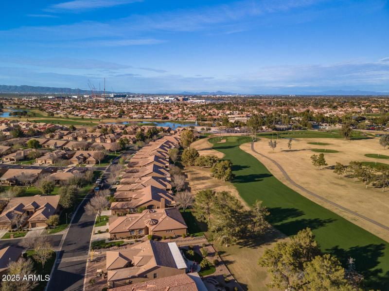 aerial view fairway