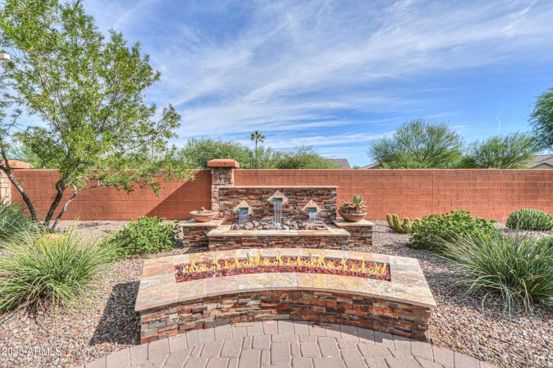 Water Feature & Fire Pit