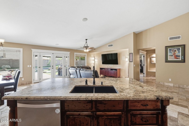 Kitchen view to Great Room