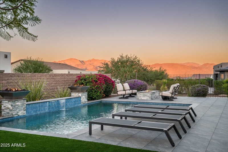 Mountains Change Colors at Dusk