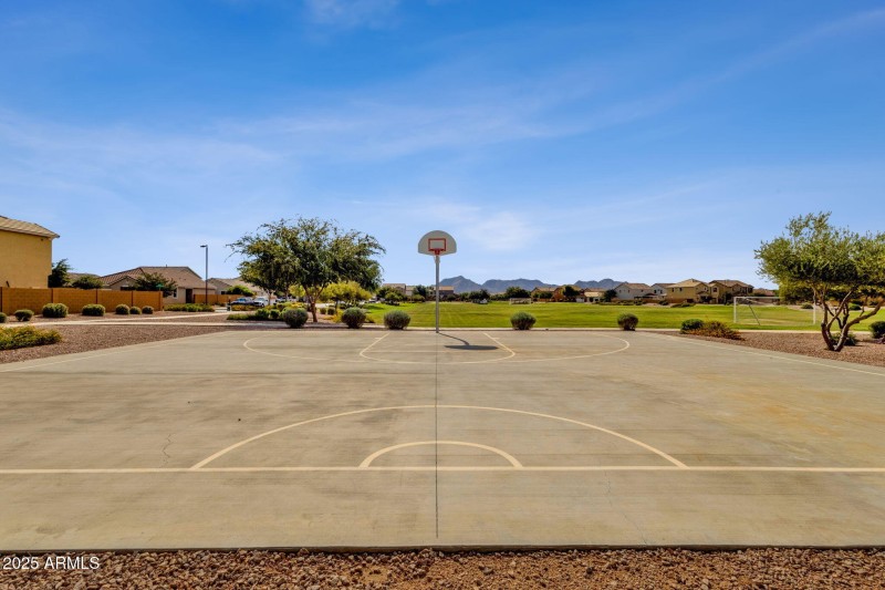 Community basketball court