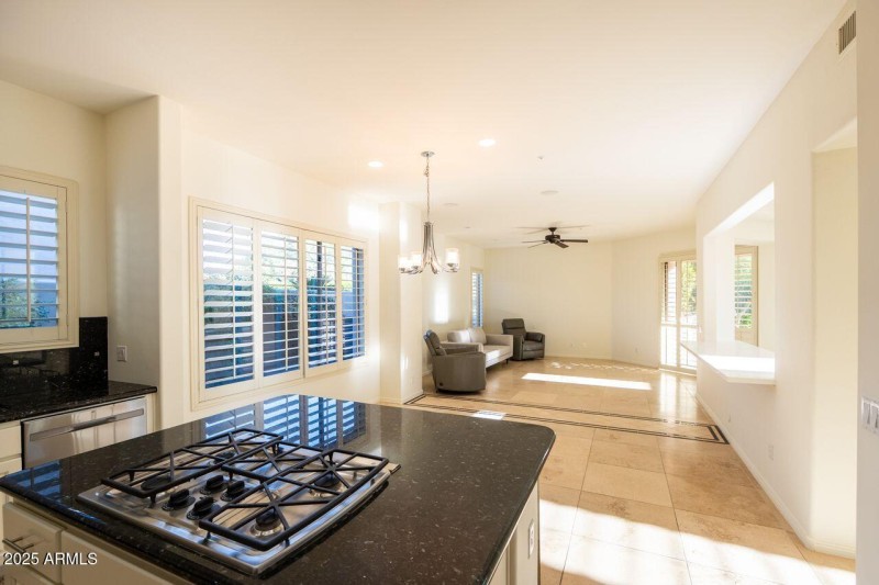 Kitchen open to Family Room