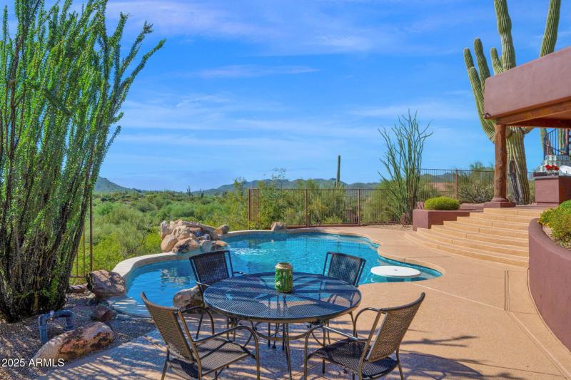 Multiple Seating Areas in Sun and Shade