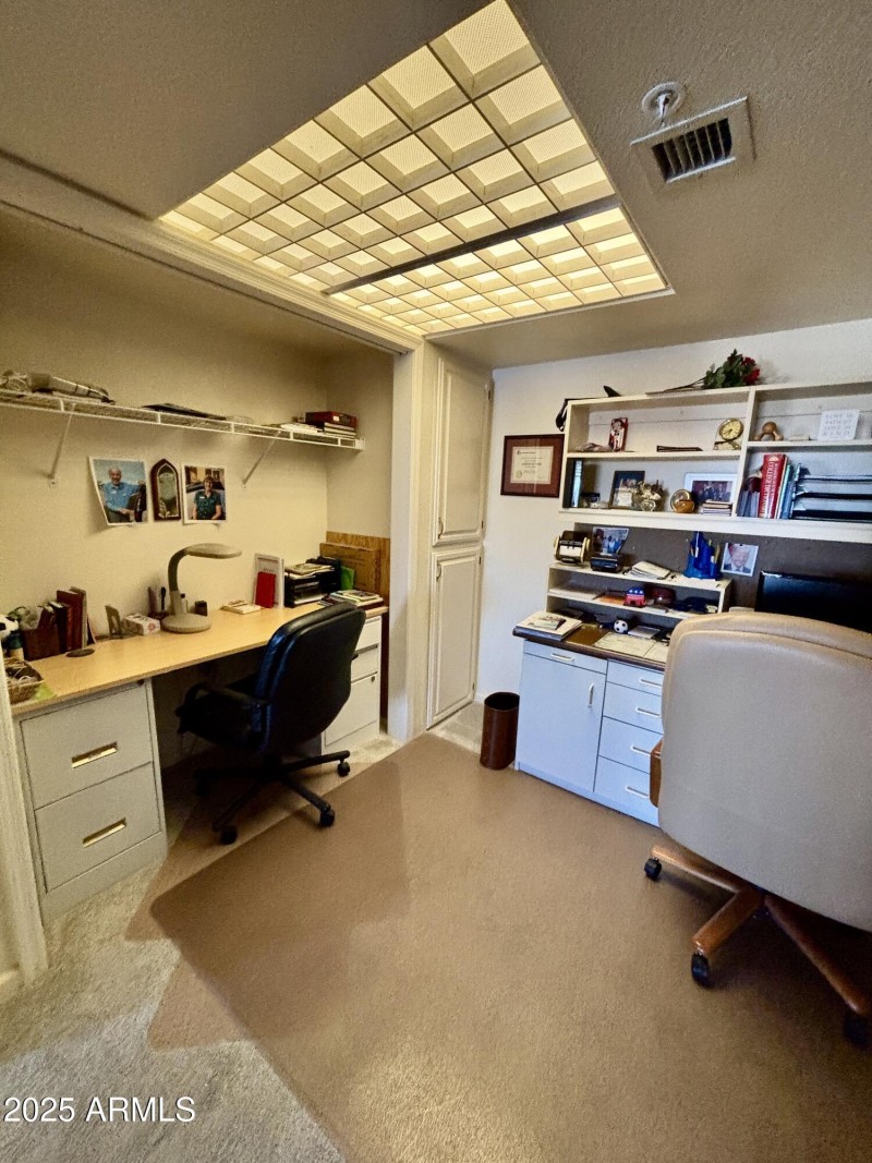 Closet door removed for second desk