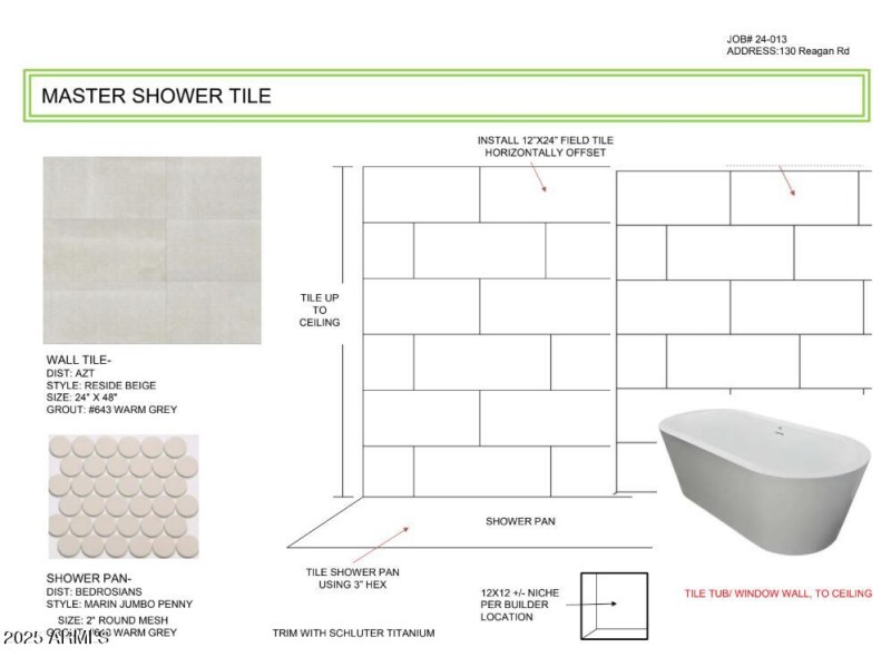 Master Shower Tile