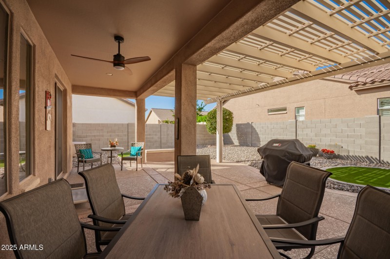 Covered patio