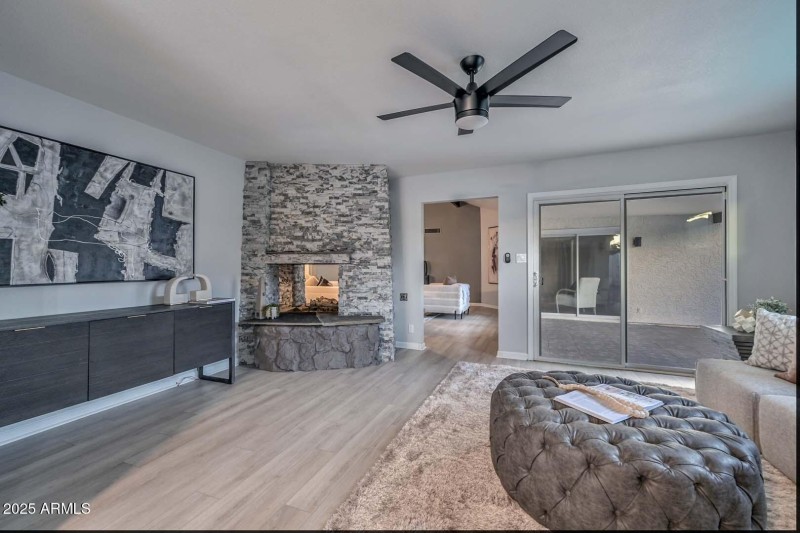 Family Room-Fireplace