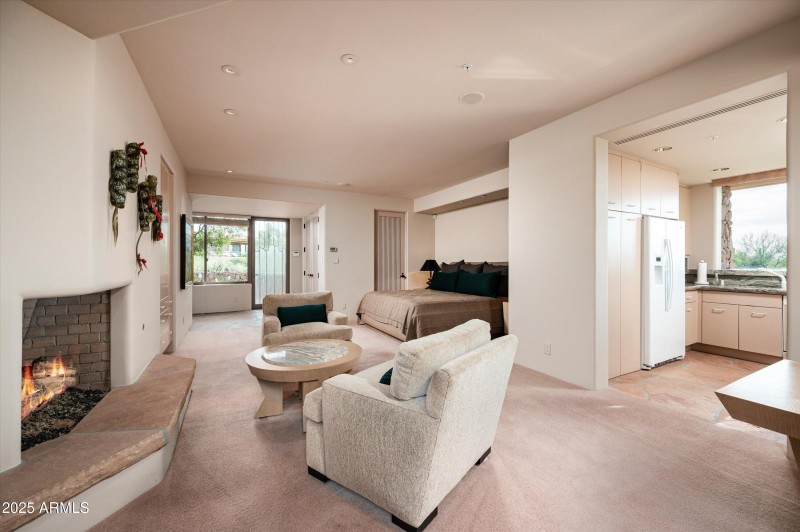 Casita with fireplace