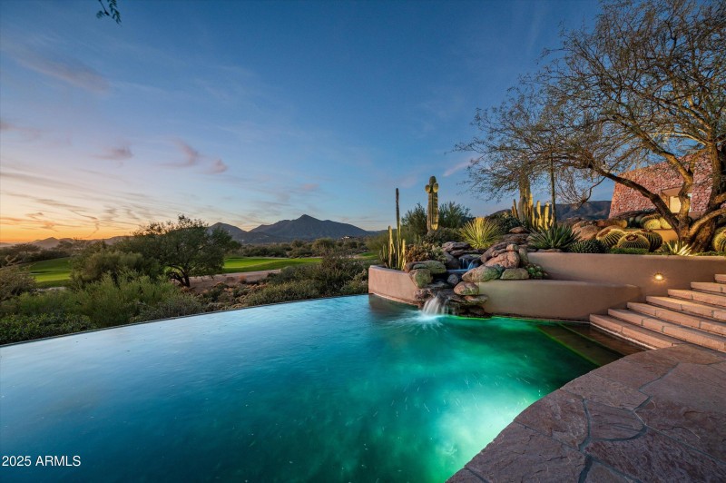 Evening golf course views