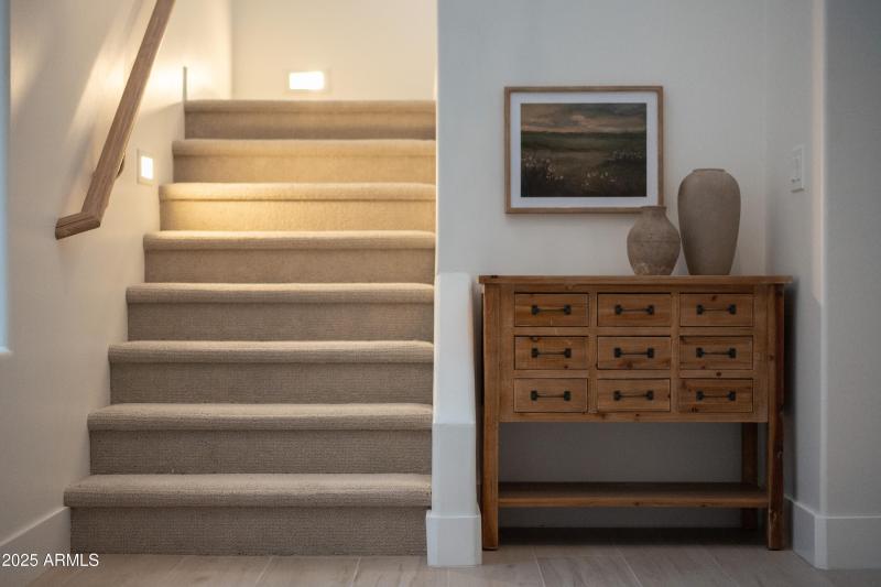 Stairway to second level