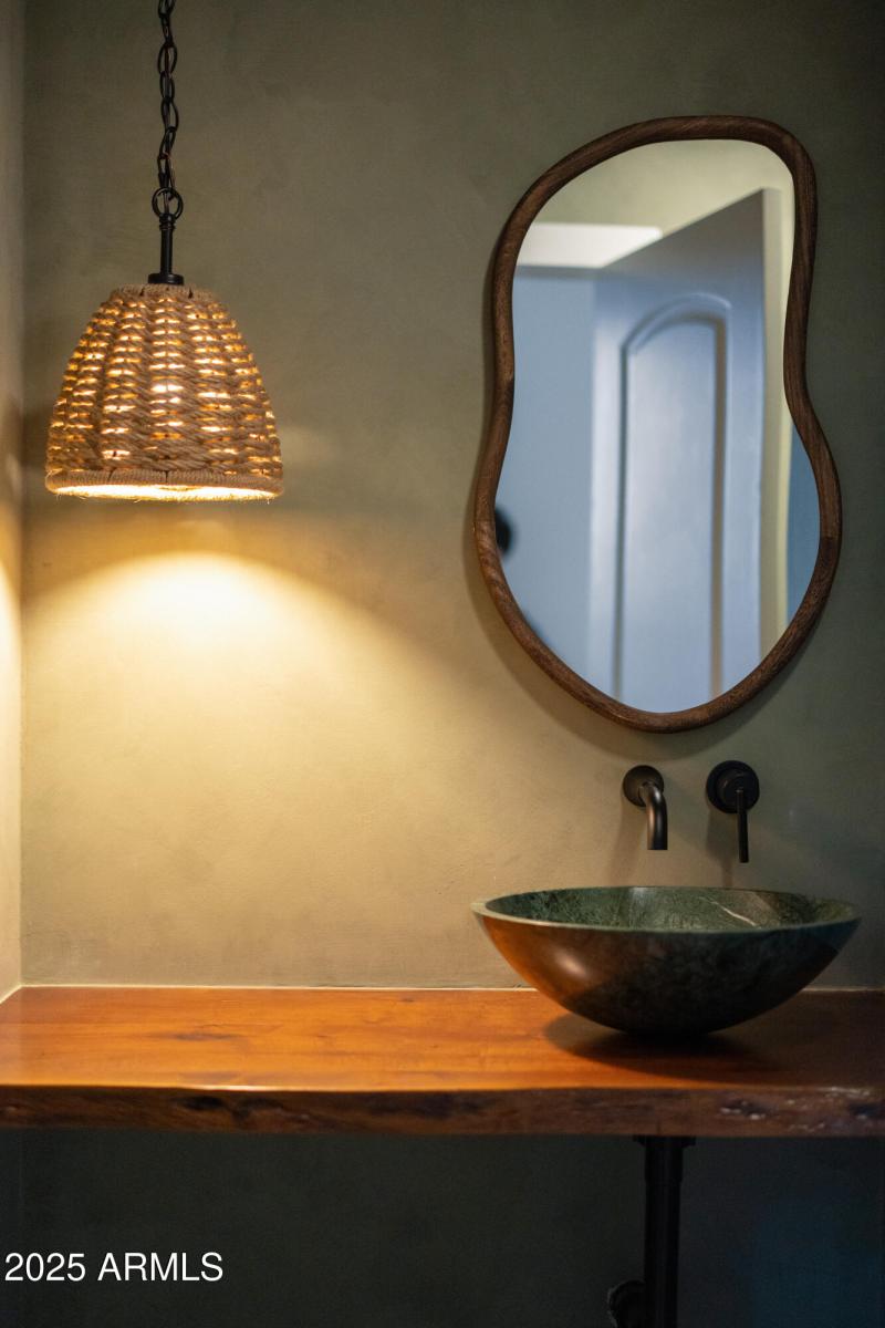 Downstairs powder bathroom