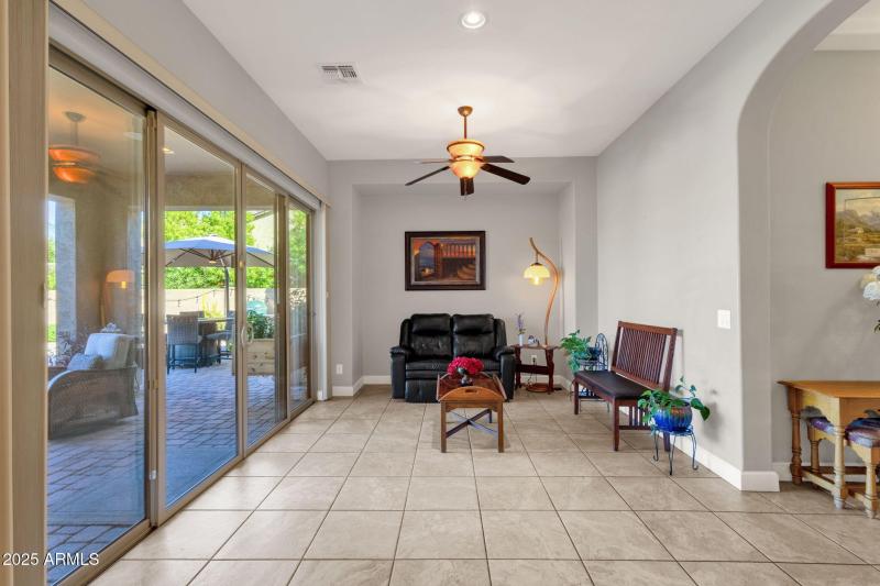 Family Room w/Slider to backyard