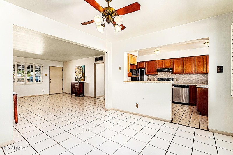 Dining Room Looking to Kitchen