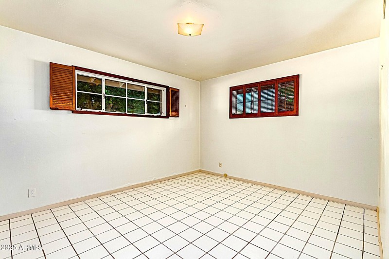 3rd Bedroom With Wood Blinds