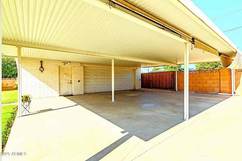 Huge Carport and Garage
