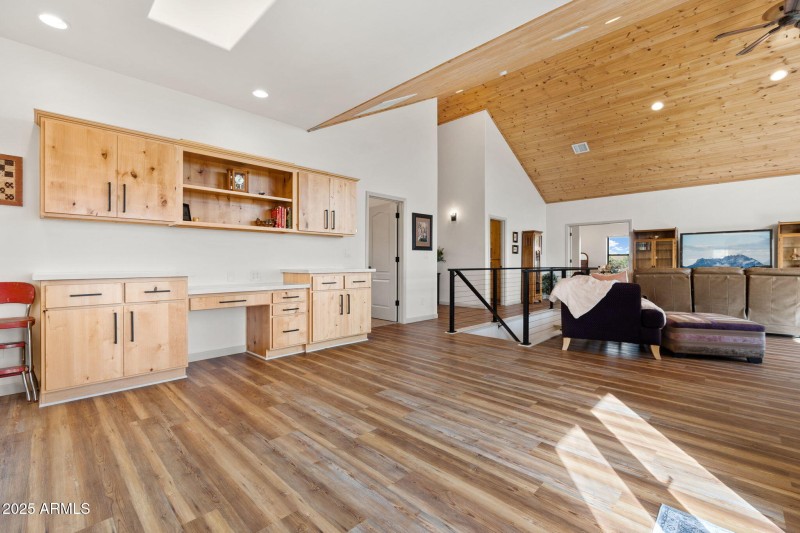 Kitchen to Living Room with Dining Area