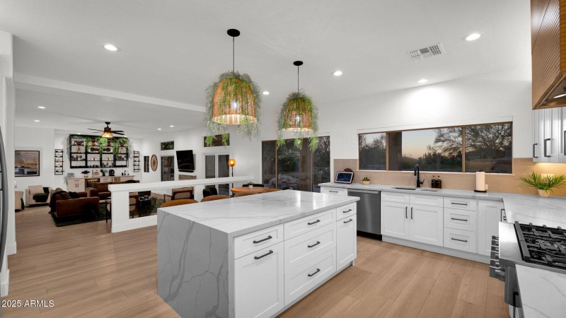 Chef's Kitchen & Family Room