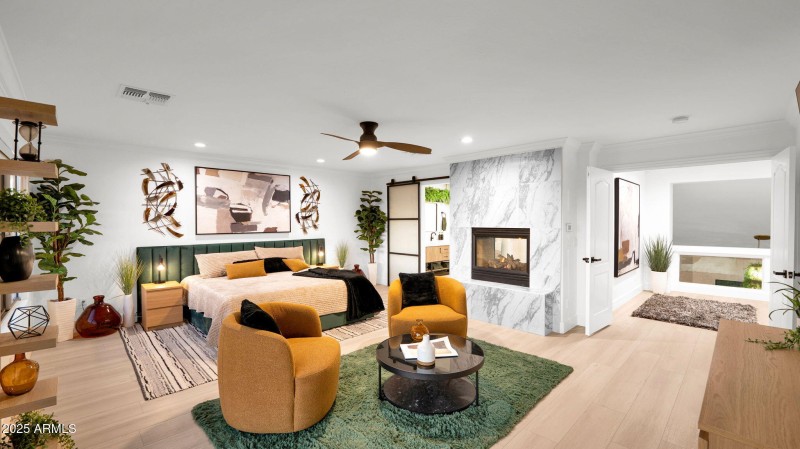 Primary Suite with Fireplace