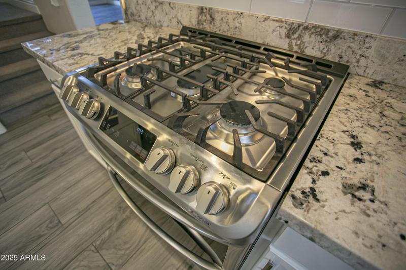 Gas double oven range!