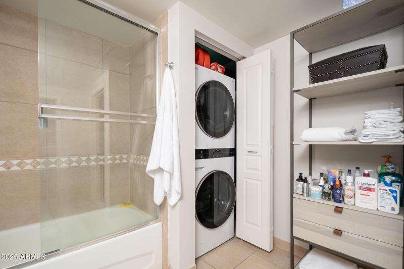 In unit stacked washer dryer NEWER