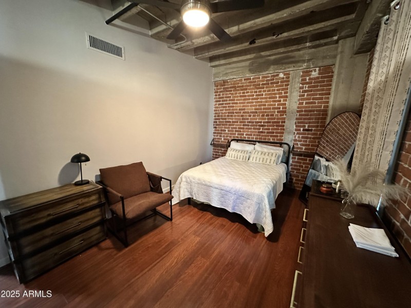 Updated bedroom from couch