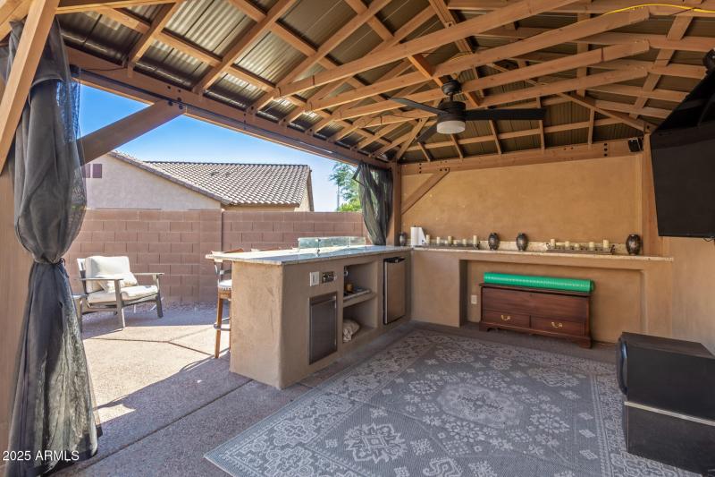 Outdoor Fireplace TV