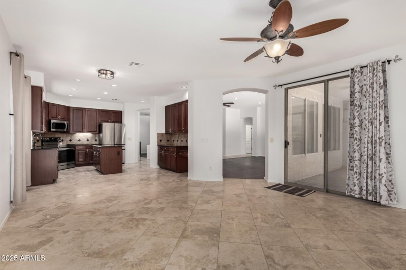 Family room off the kitchen