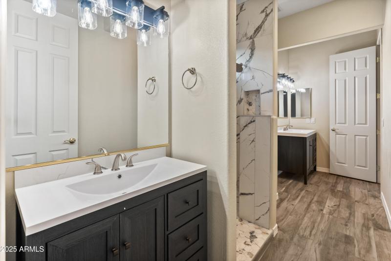 Bathroom 2 remodeled double vanities