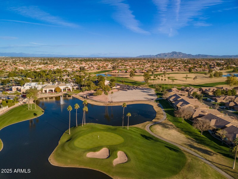 High View of Clubhouse and Fairway