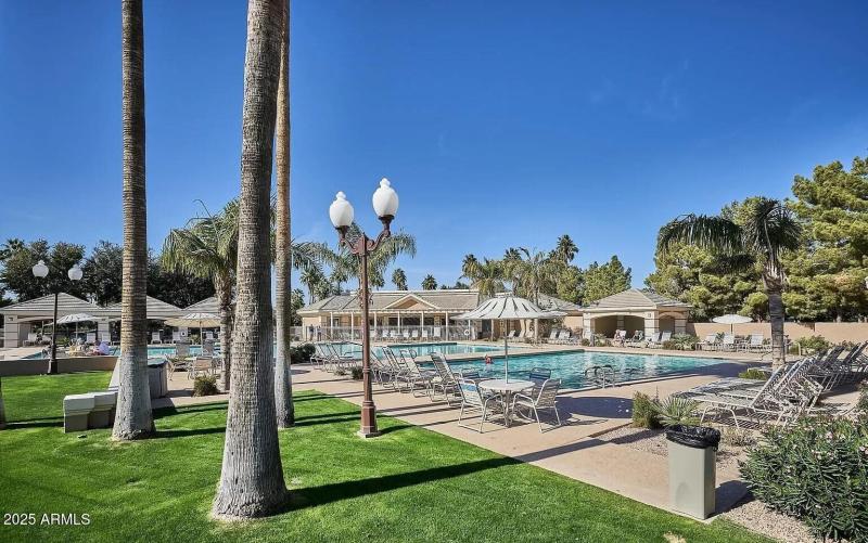 Oakwood Country Club pool with outdoor s