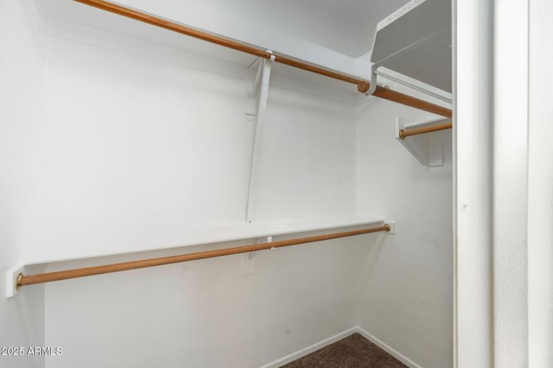 Master walk in closet