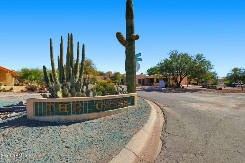 Entrance into the subdivision