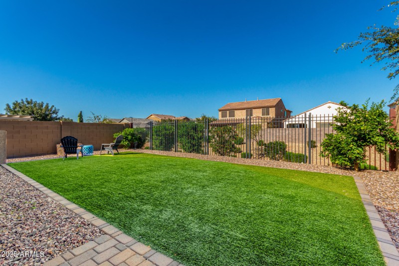 Back Yard with Turf