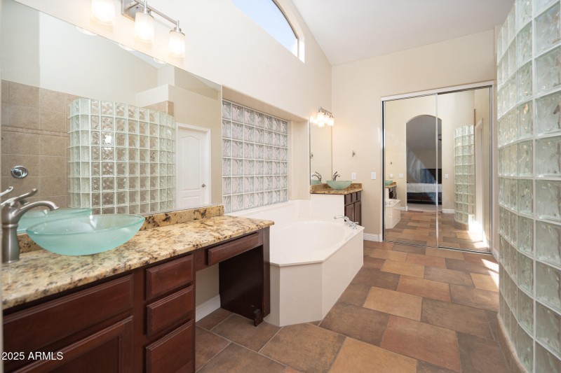 Primary bath - dual vanities