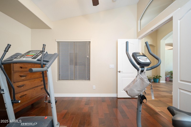 Den/office with double doors