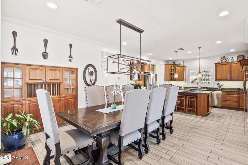 Family Dining and Kitchen