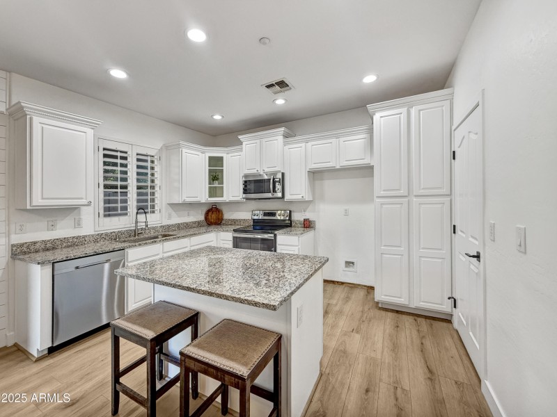 Updated Kitchen with Granite Island