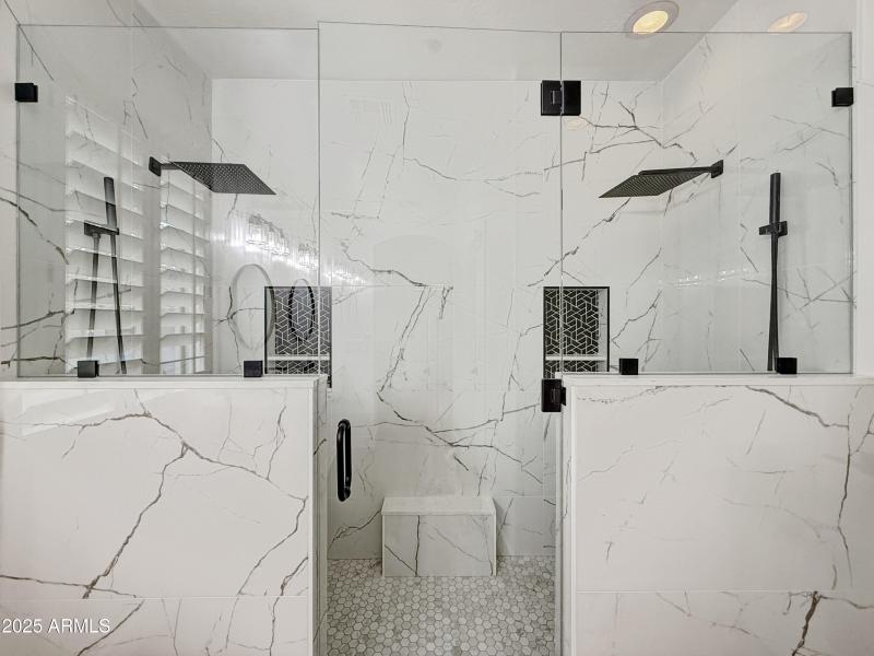 Spacious Walk-In Shower Detail