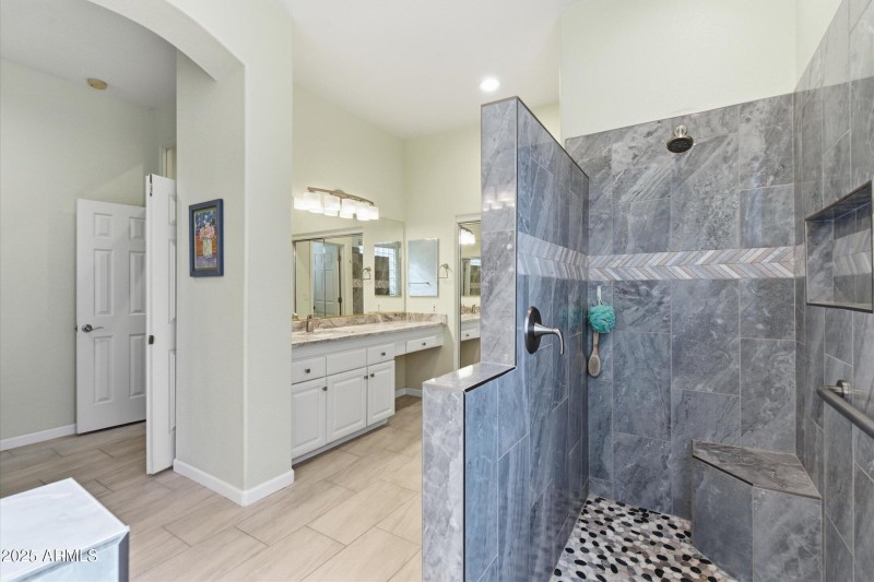 Custom Primary Bath walk-in shower